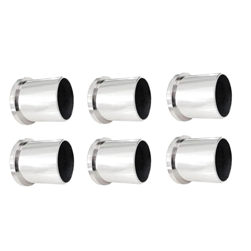 Image of 1 Inch Stainless Steel Wall to Wall Conceal Bracket Curtain Bracket Curtain Pipe Holder Parda Bracket Wardrobe Rod Bracket Rod Support Bracket Heavy Duty Rust Proof (Pack of 6)