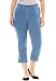 Women's Plus Size Smooth Waist Capri Jeans