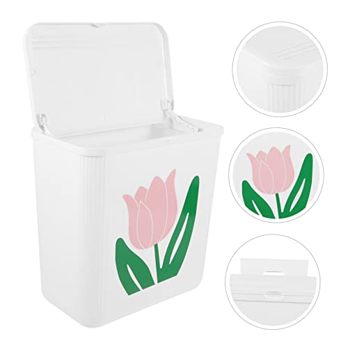 Caneca de basura colgante rectangular para cocina y baño miniatura 3