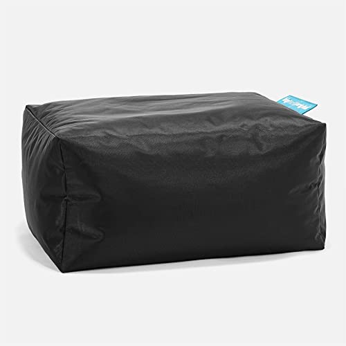 Big Bertha Original - Indoor & Outdoor - Bean Bag Footstool - Small - Black