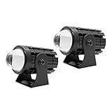 ⋫Excelente material: al estar fabricado con una carcasa de aluminio y con tecnología de sellado avanzada, nuestro faro delantero para motocicleta es resistente al desgaste, a prueba de herrumbre, duradero y resistente al agua IP67.