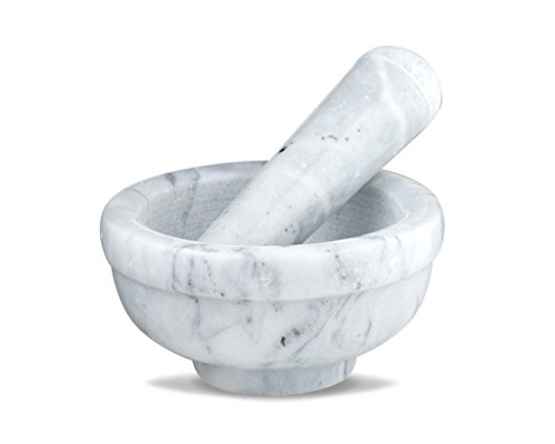 Sagler Mortar And Pestle Set Marble Grey 3.75 Inches Diameter #TOP3