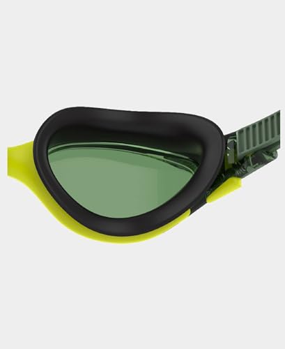 Image of Speedo Unisex Adult Biofuse 2.0 Polarised Tint-Lens Swim Goggles - Black & Green