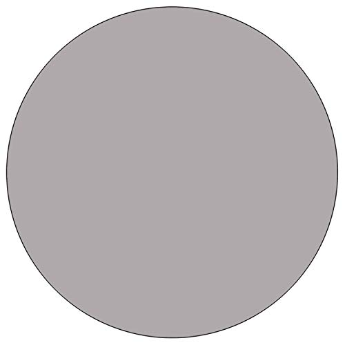 Flash Furniture Wren 48'' Round Grey Thermal Laminate Activity Table - Standard Height Adjustable Legs #TOP5