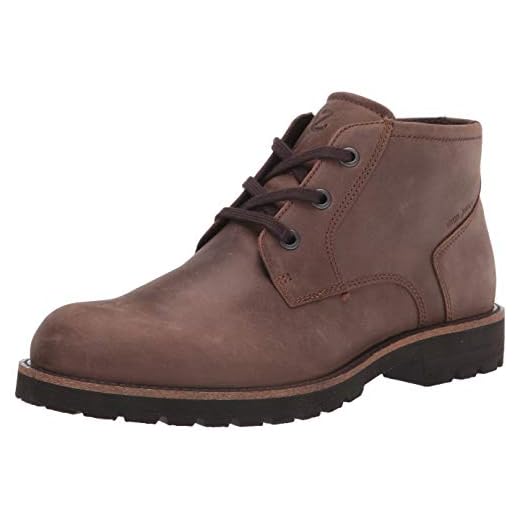 ECCO mens Jamestown Mid Chukka Boot, Coffee Nubuck, 10-10.5 US