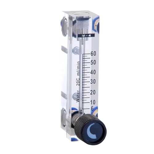 Débitmètre de liquide LZT-4T 6-60 ml/min | Rotamètre à panneau carré pour mesure précise