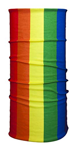 International Tie Face Mask Bandana – Gay Pride Rainbow Colors Soft & Breathable Material Multi-Functional Neck Gaiter, Balaclava, Sunmask Or Headband #TOP2