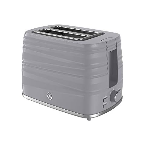 Swan 2 Slice Symphony Toaster, Grey Cover