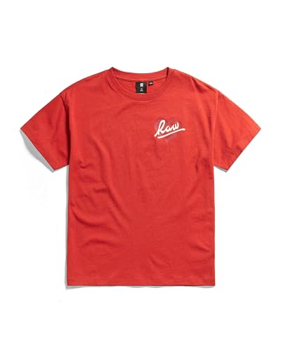 Camisetas, tops y blusas | G-Star Para Ninas Kids T-Shirt Raw Heart, Rojo Rusty Red D24984-01-A923 , 10