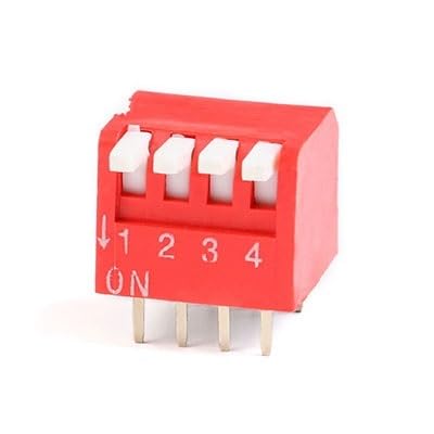 10Pcs/lot Slide Type Lateral Switch Module 2 3 4 5 6 8 Bit .54mm Position Way DIP Red Pitch Toggle Snap(Blue)