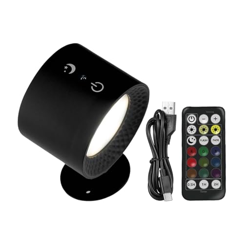 Lámpara de pared cambiante de color con batería para salón moderno