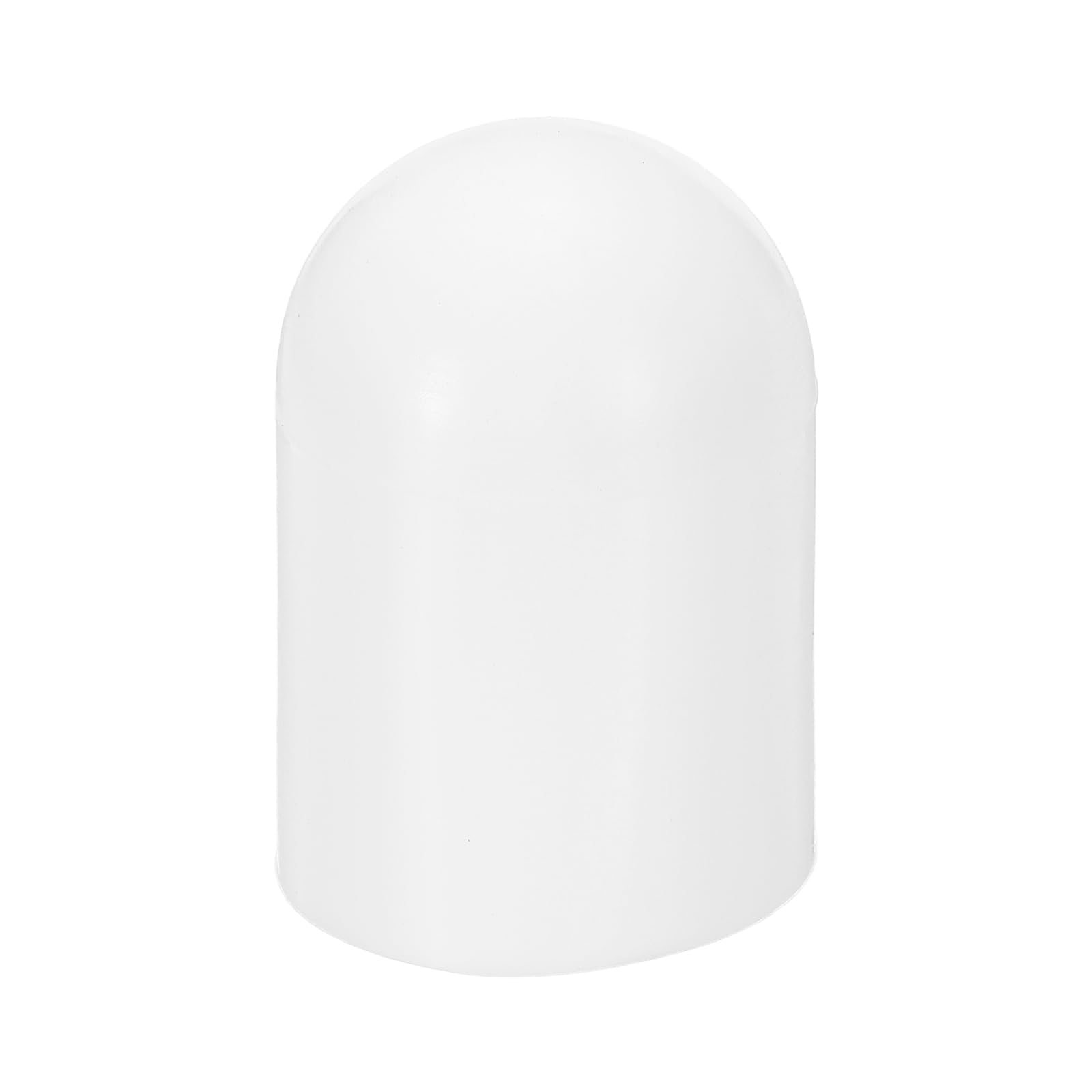 sourcing map Flashlight Diffuser Caps, 38mm ID x 60mm Height Flexible Silicone End Caps, Screw Thread Protector Covers for 39-43mm Torch LED Lights Furniture Tubing Bolt, White