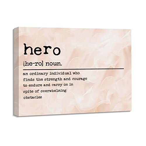 Toile Hero Noun avec cadre en bois décoration murale haut de gamme effet peinture