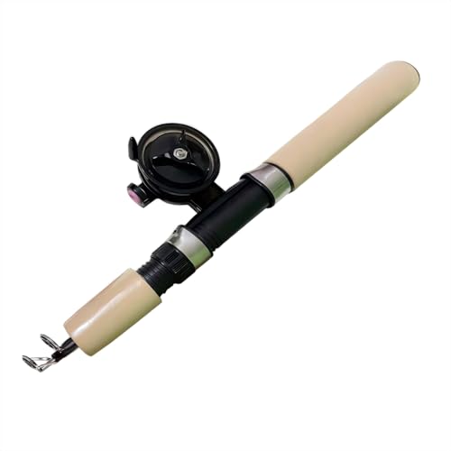 CJFNDFA Ice Fishing Rod and Reel Combo - 29.5 Inch Ultralight Spinning Ice Fishing Gear Set with High Visibility Pole for Walleye, Perch, Panfish, Trout
