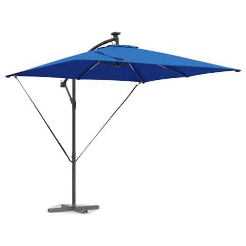 Sombrilla resistente al viento con protección UV y luz LED 3
