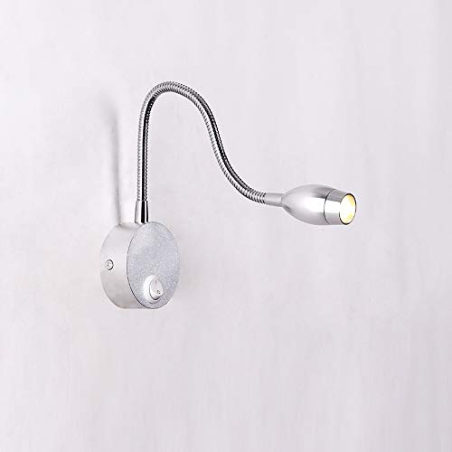 Preisvergleich Produktbild Wandleuchten Führte Schlauch Scheinwerfer, moderne europäische Nachtwandleuchte, Hintergrund-Wand Gegen Fixture-Licht, einstellbare Lesebeleuchtung gebogenes Rohr Malerei Wandleuchte Gooseneck