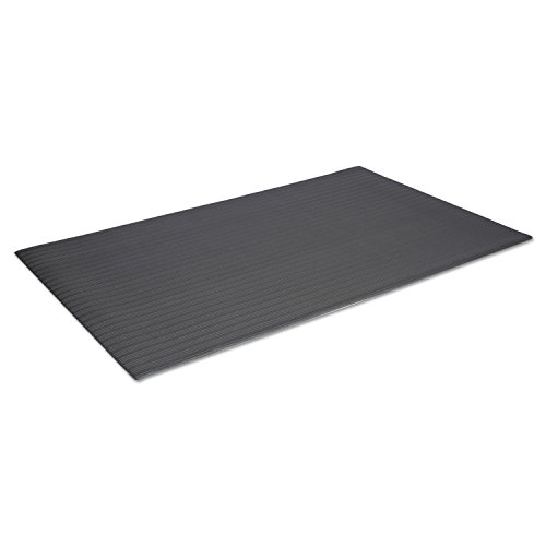 CROWN MATS & MATTING FL2436GY Ribbed Vinyl Anti-Fatigue Mat, 24 x 36, Gray