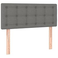 vidaXL Tête de lit gris foncé 160x200 cm