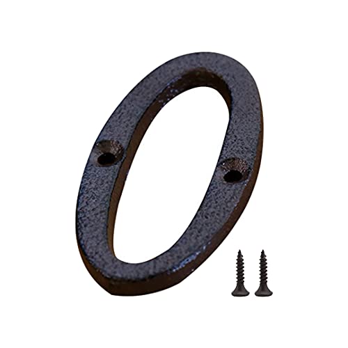 Zayookey Numero Civico Esterno Numeri di Porta in Ghisa Numero Indirizzo Metal House Numbers Porte, Pareti, Indirizzi di Casa (Numero 0)