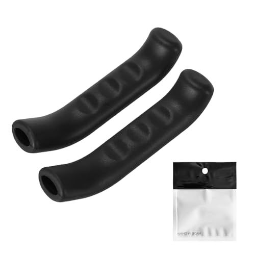 outdoorm 2 Piezas Cubiertas de Palanca de Freno de Bicicleta Fundas Protectoras de empuñaduras para Bicicleta de montaña Bicicleta de Carretera (Negra)