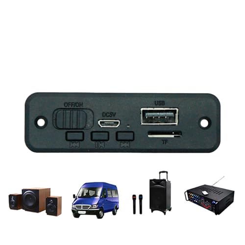 Placa de Amplificación para Audio,Amplificador Estéreo - Módulo de Altavoz y Radio con Función de Voz Marina, para Hombres, Mujeres, Uso en Motocicletas y Actividades al Aire