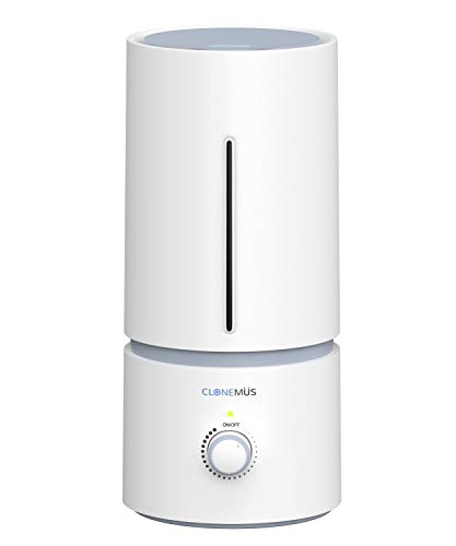 CLONEMUS Cool Mist Humidifiers for Babies, 1.70 L Quiet and Small Ultrasonic Humidifier for Bedroom Nightstand, Space-Saving, Auto Shut Off-(0.45 Gallon, US 110 V) (Baby-Blue)