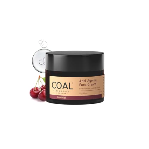 Image of COAL Clean Beauty Anti-Ageing Face Cream with Retinol & Alpha Arbutin | Slows Premature Ageing & Reduces Fine Lines and Wrinkles| Women | All Skin Types | 50g