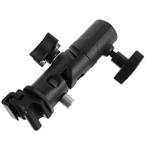 Veemoon Umbrella Stand Base Metal Bracket Blinks Camera Umbrella Base Stand Flash Camera Light Stand Adapter Umbrella Holder Flash Holder for Light Stand Tripod Abs. SLR Camera to Rotate