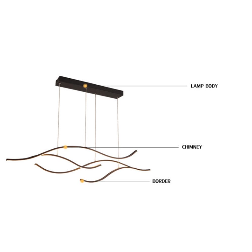 Lampa wisząca LED, minimalistyczna lampa wisząca LED 3000-6500K, żyrandol LED nowoczesny do domu, regulowane oprawy oświetleniowe LED wiszące, oświetlenie