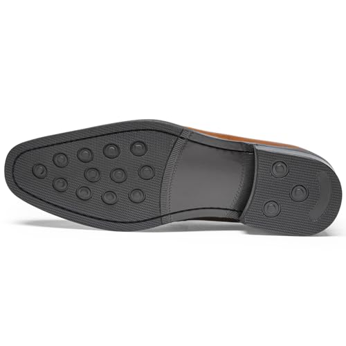 Men's Loafers & Slip-Ons - Full-Grain Leather Penny Loafers Dress Shoes with Casua,Driving4