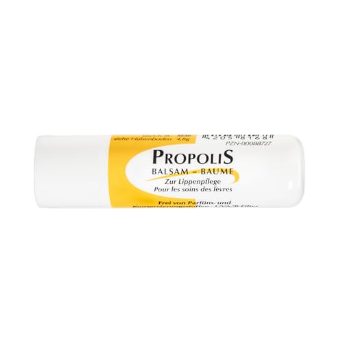 Original Propolis Lippenpflege Stift mit Sonnenschutz Propolis Lippenbalsam mit Bienenwachs Vitamin-E Vitamin-C Rizinusöl und Candelillawachs