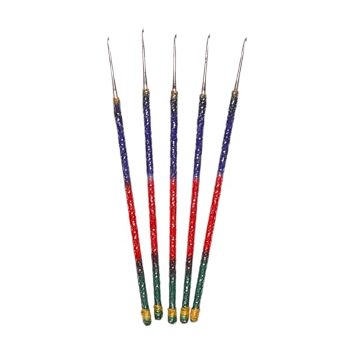 Aiguilles à broder Aari à pointe fine - Poignée colorée ergonomique pour perles et paillettes
