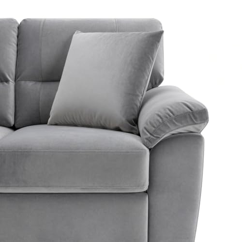 Image of Anderson Sofa Set for Living Room | Sectional Sofas | Premium Fabric Sofa for Home Office | Fabric Sofa Set | Fabri Sofa (Light Grey Fabric, 3+2 Seater)