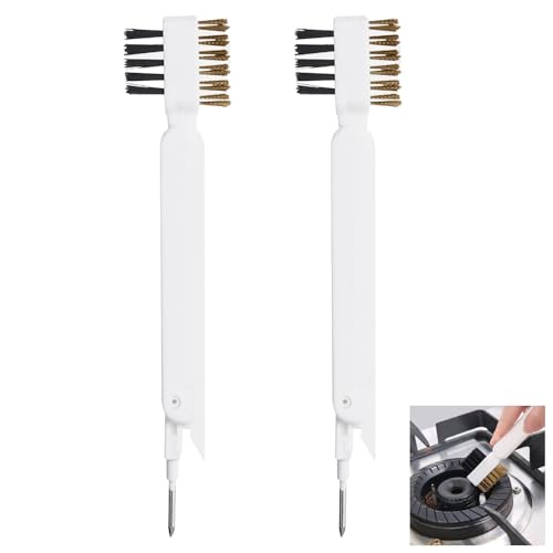 Deep Gas Stove Brass Wire Brushes, 4-in-1 Gas Stove Cleaning