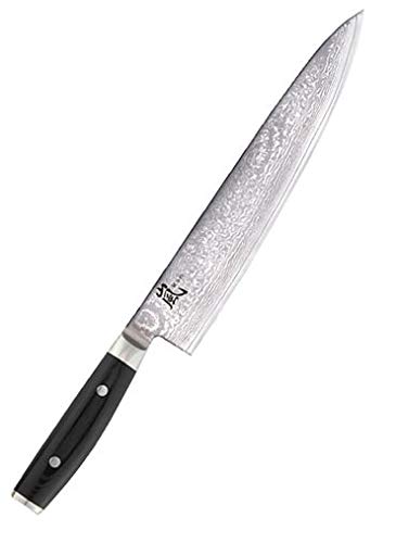 RAN Damascus 255mm(Only blade@10inch) Chef's Knife [33 layer Damascus steel, canvas Mai Carta pattern] JAPAN import
