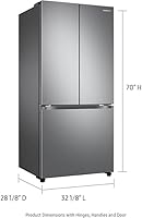 Vista 4 de Refrigerador de puerta francesa de 33" de profundidad de mostrador con Twin Cooling Plus™