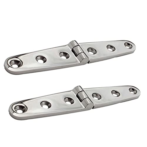 Charnière marine inox 152mm polie haute résistance pour porte de bateau - 7