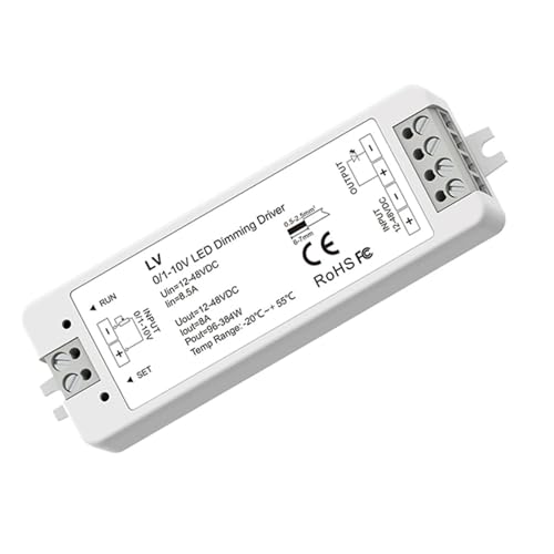 Variateur LV 0-10V Dimmer et décodeur DMX512 à 4 canaux pour gestion d'éclairage