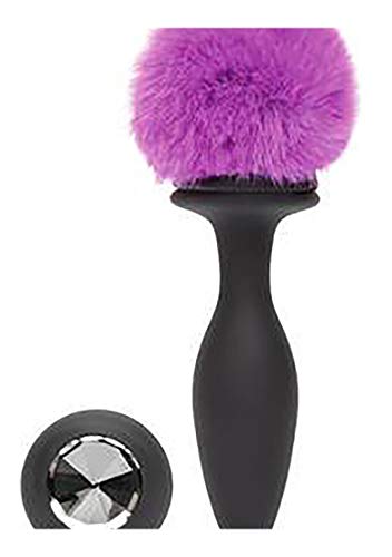 Happy Rabbit Department of Vibrating Butt Plug & Purple Medium Noir/Purple Taille Unique