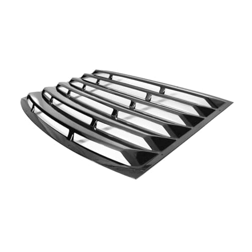 CNAYUID for Chevy for Camaro 2010-2015 Gloss Black Window Louver Sun Shade Rain Guard