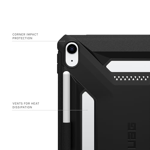 Image of URBAN ARMOR GEAR UAG Designed for iPad A16 Case Fits 11 inch 11th Gen 2025, 10.9 inch 10th Gen 2022 (A3354 A3355) Scout LT - Secure Grip Kids Family Friendly Military Grade Drop Protection Cover, Black