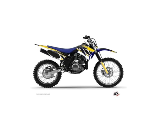 Kit déco moto cross Yamaha TTR 125 jaune pour rénover les plastiques abîmés