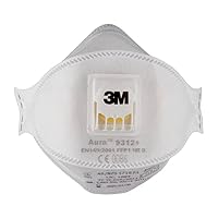 3M Aura Partikelmaske, FFP1, mit Ventil, 9312+, 10 Masken pro Packung, Weiß – Ansicht 4