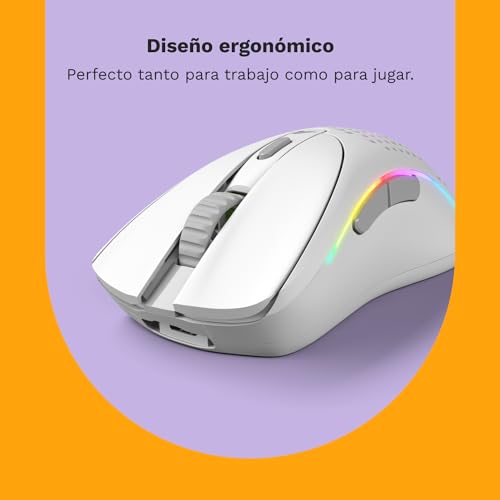 Ratón Gaming inalámbrico GLORIOUS Model D 2 Blanco con 6 botones 4