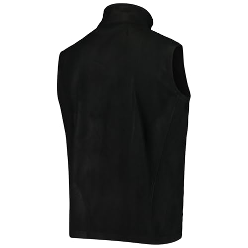 Image of dunbrooke Men's Black Minnesota Vikings Houston Fleece Full-Zip Vest