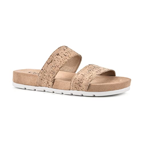Cliffs By White Mountain Tahlie Women's Slide Sandal, Natural/Cork, 10 M #TOP20