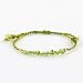 Gemimpression Handmade Braided Bracelet – Natural Peridot Chips – Abundance & Heart Chakra Healing – Adjustable Thread – Unisex – 7 Inch – Birthday & Christmas Gift