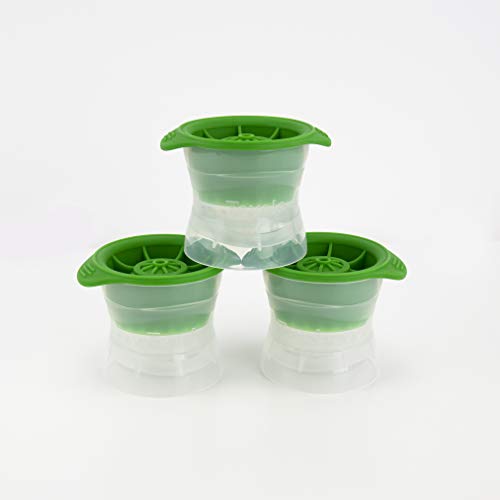 image for Tovolo Golf Ball Ice Molds (Set of 3) - Slow-Melting, Leak-Free, Reusa