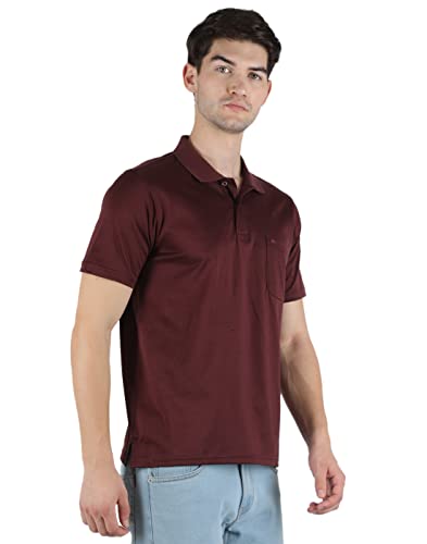 Image of Monte Carlo Mens White Plain Collar T-Shirt |22203606-1