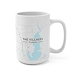 The Villages, Florida FL Map Mug (15 oz)